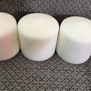 Unscented Candles Set Of 3